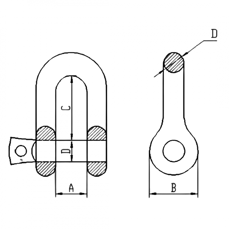 Standard Straight Shackle 2